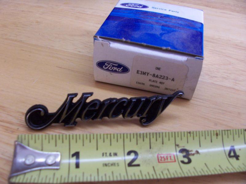 Nos, mercury emblem, plate, #e3my-8a223-a