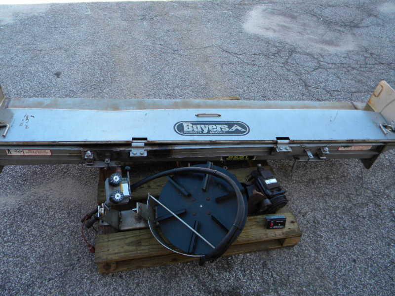 Buyers products 8ft stainless steel under tailgate hydraulic salt sand spreader