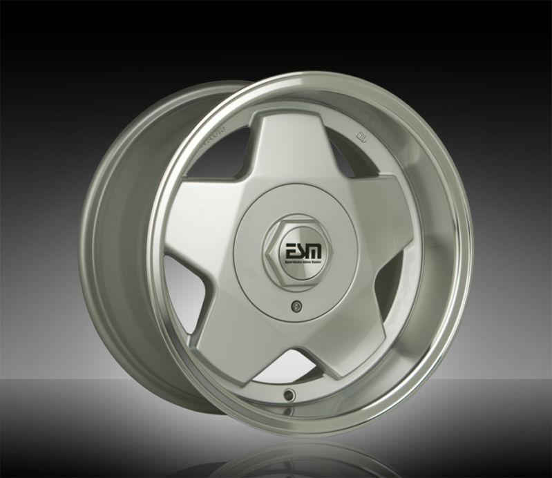 Silver 15x8 15" wheels 5x100 esm 009 toyota