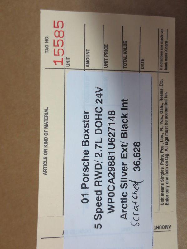 01 Porsche 986 911 BOXSTER Battery TRIM COVER front trunk plastic 36,628, US $40.00, image 9