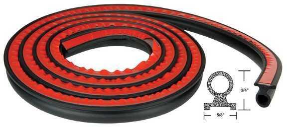 Balkamp bk 13480 - weatherstrip / sponge rubber, multi-purpose bulb seal