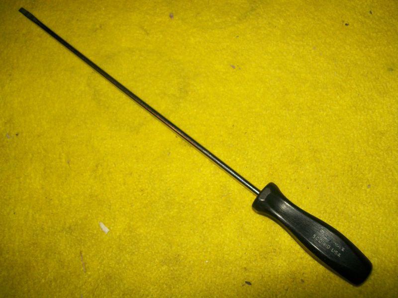 Snap-on sdd1410 black hard handled flat head cabinet screwdriver vg