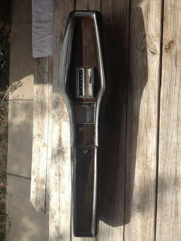 1970-1973 plymouth duster/ dart complete center console w original wood finish