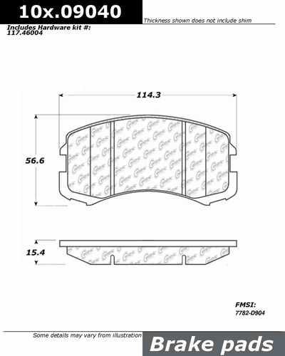 Centric 106.09040 brake pad or shoe, front