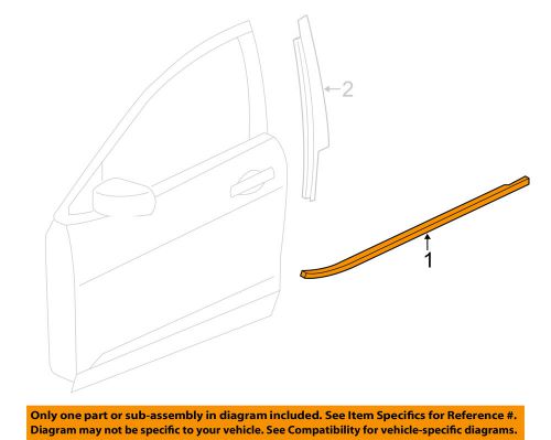 Dodge chrysler oem 13-15 dart-door moulding-belt molding right 68085080ad