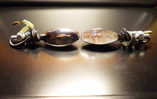 ►2x mini chrom halogen turn signal yamaha fzr1000f,fzr1000/u,fz1 fazer,vmax1200