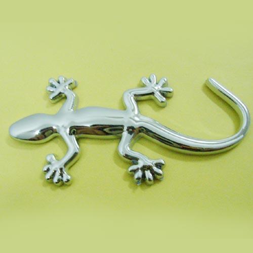 1 pcs motor auto car motorcycle chrome badge emblem sticker gecko lizard