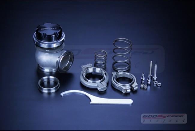 Universal 44mm vband turbo external turbo v2 wastegate w/ max 15 psi spring kit