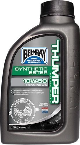 Bel-ray 1 liter works thumper racing full-synthetic ester 4t engine oil 10w-50