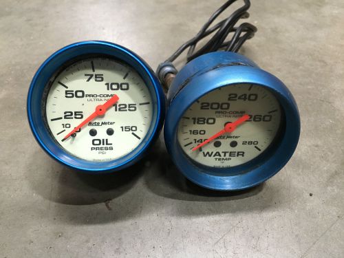 Sprint car water temperature gauge oil pressure gauge late model midget racing