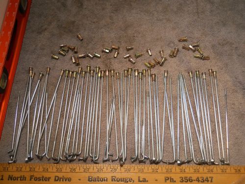 Nos new kawasaki front rear inner outer spoke &amp; nipple lot 50+