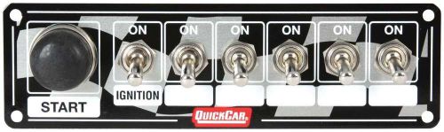 Quickcar racing products 6-7/8 x 2 in dash mount switch panel p/n 50-165