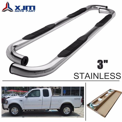 Xjm 3"chrome nerf bar for 1997-2003 ford f250ld super cab step running board