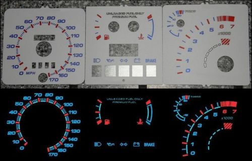 ★ new merkur xr4ti white glow gauges 150 170 ford sierra xr4i rs cosworth dials