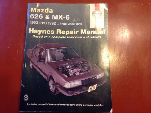 Haynes repair manual 61041.  mazda 626 and mx-6 1983-1992