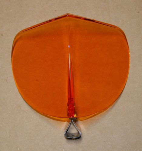 Vw accessory split oval bug windshield bug deflector amber tint plastic front ho