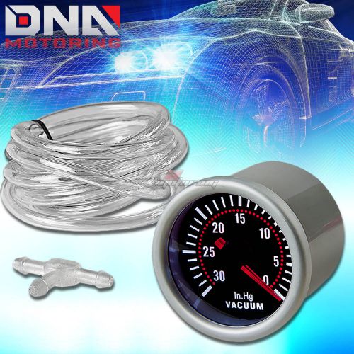 2&#034; smoke-tinted lens full sweep red led vacuum ratio pressure gauge/gauges meter