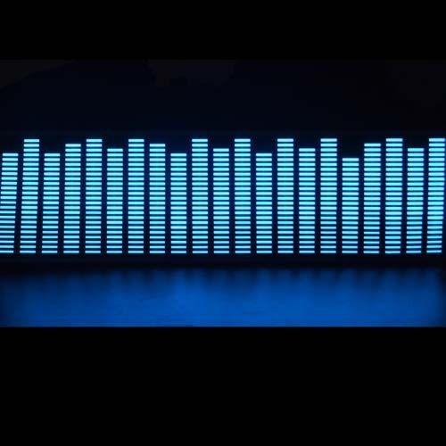 Sell 114X30CM Blue Music Rhythm Activated Equalizer Car Window Llight