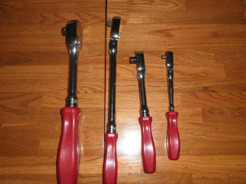 Snap on ratchet set  red  handles    new