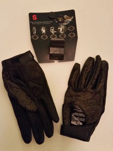 Harley-davidson woman gloves leather endeavor black small
