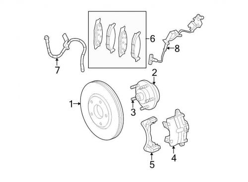 Chrysler oem chrysler disc brake caliper 05191239aa image 4
