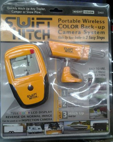 Hand held wireless color screen back up camera system swift hitch portable sh01