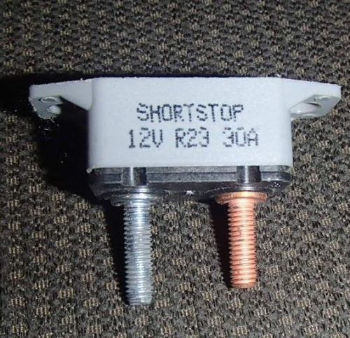 *new* shortstop  12vdc r23 30a automatic circuit breaker plastic