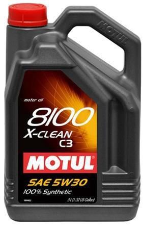 Motul 8100 5w30 x-clean - ll04-229.51-502 00-505 00 5l (1.3 gal.)