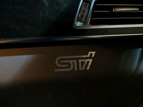 (2pcs) dashboard badge sticker decal sti