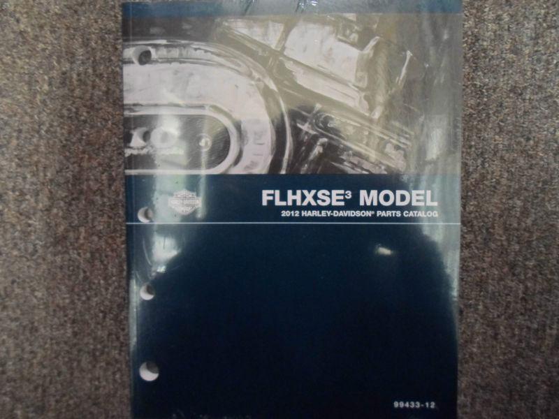 2012 harley davidson flhxse models parts catalog manual factory oem book x
