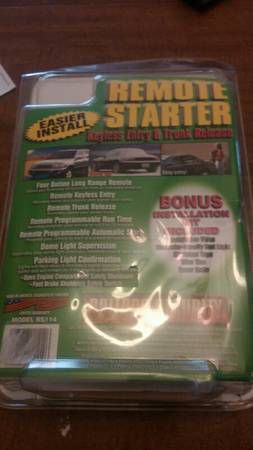 Bulldog long range remote starter, keyless entry &amp; trunk release model rs114