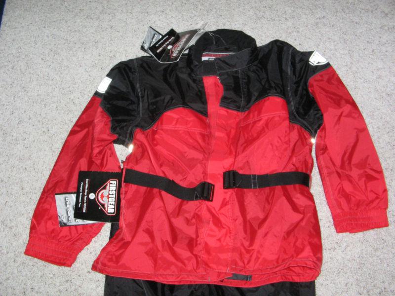 FIRSTGEAR Rainman Black & Red PANTS & JACKET sz Large NWT, US $199.99, image 5