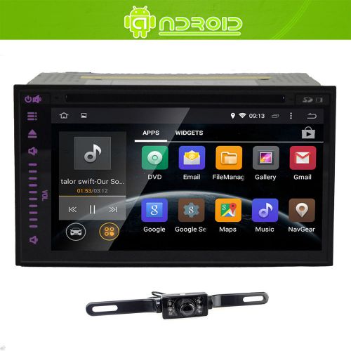 7'' 2 din car dvd player android 4.4 stereo gps navigation wifi 3g ipod + camera
