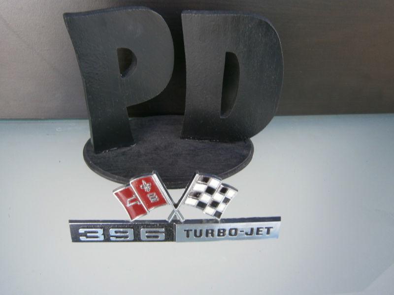 1965 chevrolet corvette 396 turbo jet emblem (original) oem /warranty
