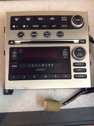 2005 2006 2007 infiniti g35 radio ac climate control 28041 ac706 #911