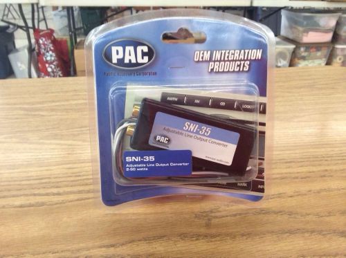 New pac oem integration products, sni-35 adjustable line output converter