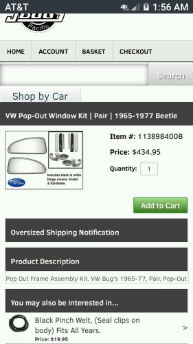 1970&#039;s vw squareback  pop out windows,less than half price of brand new checkpic