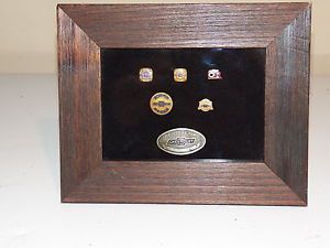 6 vintage chevy mechanics service award pins