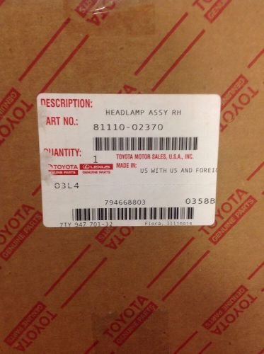 Toyota corolla headlamp