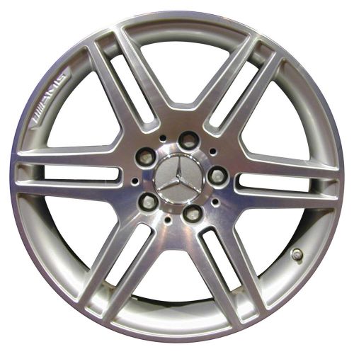 Oem reman 18x9 alloy wheel rear bright sparkle silver pntd with mach face-85132