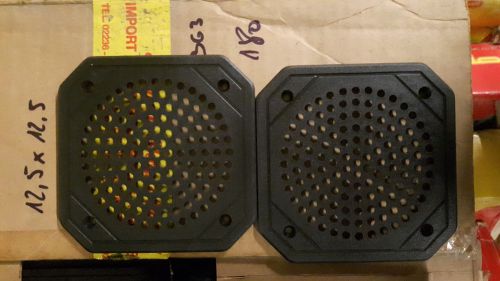 1 pair vintage radio speaker cover grill nos new 12,5cm x 12,5cm