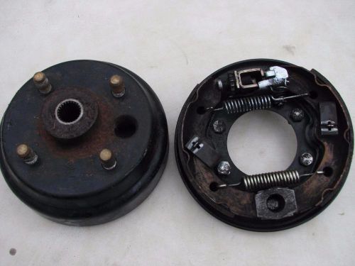 Rh brake drum with shoes assembly e-z-go 94+ golf cart part right hand