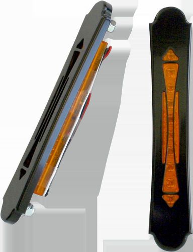 Accutronix led bag lights templar w/ amber led black anodized 7 3/8 bl02-tb