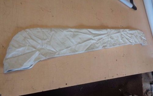 Bimini boot white vinyl with white zipper 76" x 7 1/4" marine boat