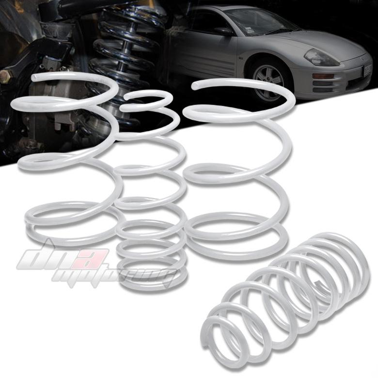 Eclipse 00-05 2"drop suspension white lowering spring/springs 280f/230r(lb) race