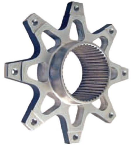 Winters sprint car rotor mount hub kit,magnesium,inboard brake,splined,8 x 7,1pc