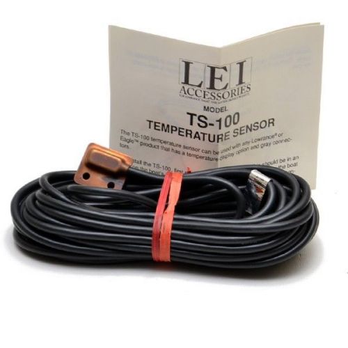 New eagle lowrance ts-100 xdcr tm temp. sensor gray connector 0007-17
