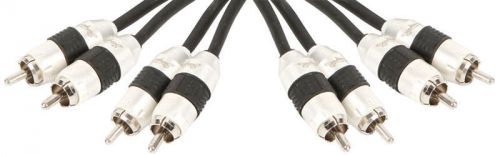 Stinger si8412 car stereo audiophile 8000 series 4 channel 12 foot rca amp cable