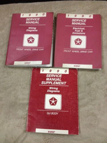 1990 chrysler motors front wheel drive service manual electrical fuel gjbody 19