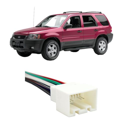 Ford escape 2001-2003 factory stereo to aftermarket radio harness adapter